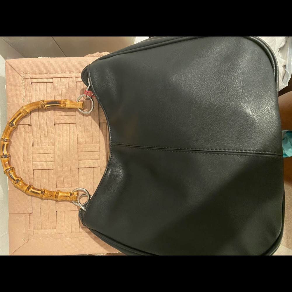 Leather black bag